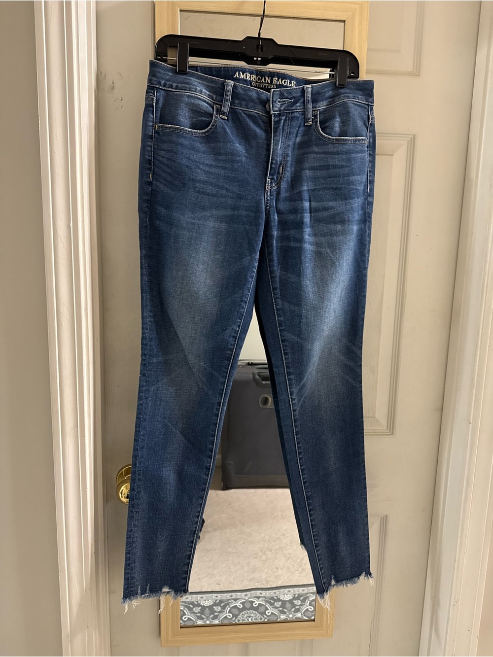 American Eagle Outfitters Dark Blue Ankle Skinny Jeans